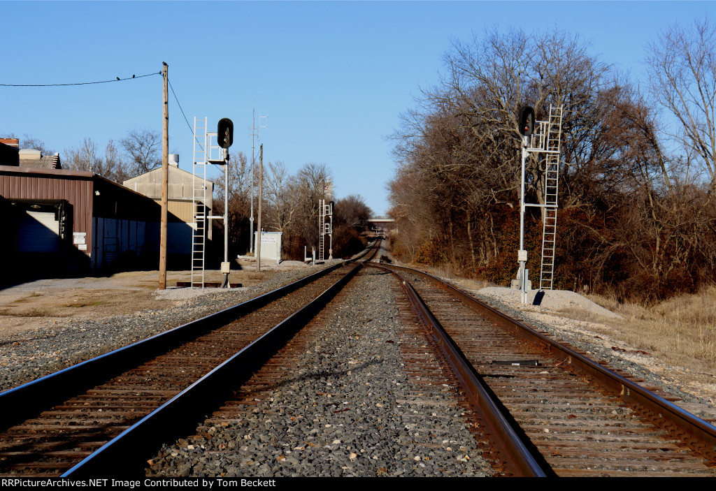 Looking north